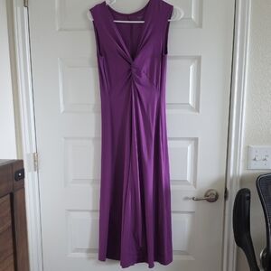 Patagonia Magenta Twist-Front Maxi Dress